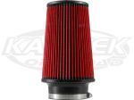 S&B Filters ER-0870 Conical 4-3/4" Top 5-3/4" Bottom 9" Tall 4" Opening Cleanable Air Filter