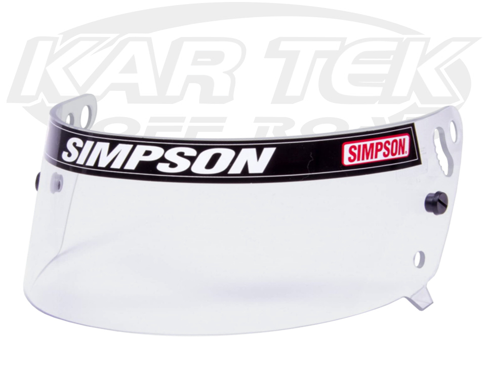 Simpson 1030 12 Clear Helmet Shield For Sa2010 Side Winder Or Voyager Helmets Kartek Off Road