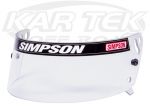 Simpson 1030-12 Clear Helmet Shield For SA2010 Side Winder Or Voyager Helmets