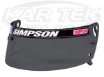 Simpson 1031-12 Smoke Tinted Helmet Shield For SA2010 Side Winder Or Voyager Helmets