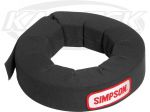 Simpson 23022BK Adult Black Nomex Helmet Support Neck Collar 2" Thick At Shoulders SFI 3.3 Rated