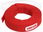 Simpson 23022R Adult Red Nomex Helmet Support Neck Collar 2" Thick At Shoulders SFI 3.3 Rated