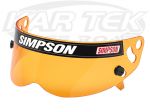 Simpson 89403A Amber Helmet Shield For Bandit, Super Bandit, Carbon Bandit Or Drag Bandit Helmets