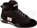 Simpson Race Products AD010BK Adrenaline Mid-Top Black Suede Driving Shoes Youth Children Size 1