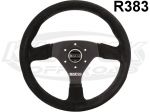 Sparco USA R323 Black Suede Round Racing Steering Wheel 13