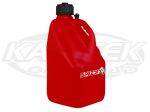 SpeedFX 8830 Square Red 5 Gallon Utility Jug With Extra Grip Molded Into The Bottom