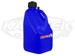 SpeedFX 8832 Square Blue 5 Gallon Utility Jug With Extra Grip Molded Into The Bottom