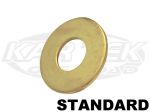 Standard Grade 8 Gold Zinc Plated Flat Washers For 1/4" Bolts