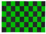 Stiffy Small 12 Inch Tall 18 Inch Wide Replacement Black And Green Checkered Flag For Whip Antennas