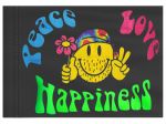 Stiffy Small 12 Inch Tall 18 Inch Wide Replacement Peace Love Happiness Flag For Whip Antennas