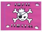 Stiffy Small 12 Inch Tall 18 Inch Wide Replacement Pink Pirate Princess Flag For Whip Antennas