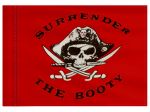 Stiffy Small 12 Inch Tall 18 Inch Wide Replacement Surrender The Booty Skull Flag For Whip Antennas