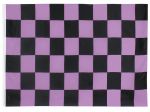 Stiffy Small 12 Inch Tall 18 Inch Wide Replacement Black And Purple Checkered Flag For Whip Antennas