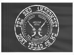 Stiffy Small 12 Inch Tall 18 Inch Wide Replacement 2nd Admendment Dont Tread On Me Flag For Whip