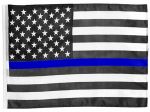 Stiffy Small 12 Inch Tall 18 Inch Wide Replacement USA Flag Thin Blue Line Police For Whip Antennas