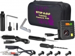 Stop & Go 6000 Complete Tire Repair Puncture Kit With Mushroom Plugs, Installer and Air Compressor