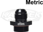 Setrab Oil Coolers 22mm-1.5 Thread To AN -4 Black Anodized Aluminum AN Metric Adapter Fittings