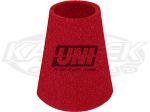 UNI Filter 01-1110 Red Foam Wrap Without Top For Tapered Cone Air Filters 6" Bottom 5" Top 9" Long