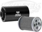 Weddle Industries 200 Micron High Flow In Line Transmission Or Diff Pump Filter 22mm Female In/Out