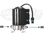 Weddle Industries Electric Gear Driven Transmission Oil Cooler Pump With -8 Male Inlet And Outlet