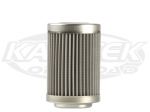 Weldon High Performance WEQ100MC 100 Micron Stainless Pre Fuel Filter 2-15/16"L 1-5/8"D 7/8" Opening