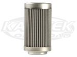 Weldon High Performance WEQ100MCL 100 Micron Stainless Pre Fuel Filter 4-1/2"L 1-3/4"D 1" Opening