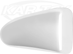 Low Profile Paintable Baja Bug White Fiberglass Right Passenger Side Rear Quarter Window Air Scoop