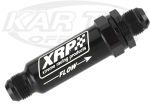 XRP 704406FS10 Billet Aluminum 10 Micron Fuel Pump Post Fuel Filter AN -6 Male To AN -6 Male