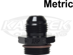 XRP Setrab Oil Coolers 22mm-1.5 Thread To AN -4 Black Anodized Aluminum AN Metric Adapter Fittings